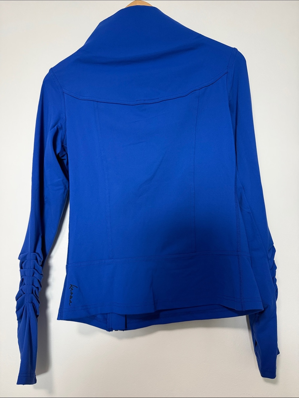 Karma Royal Blue Ruffle Long Sleeve Top - Picture 4 of 4